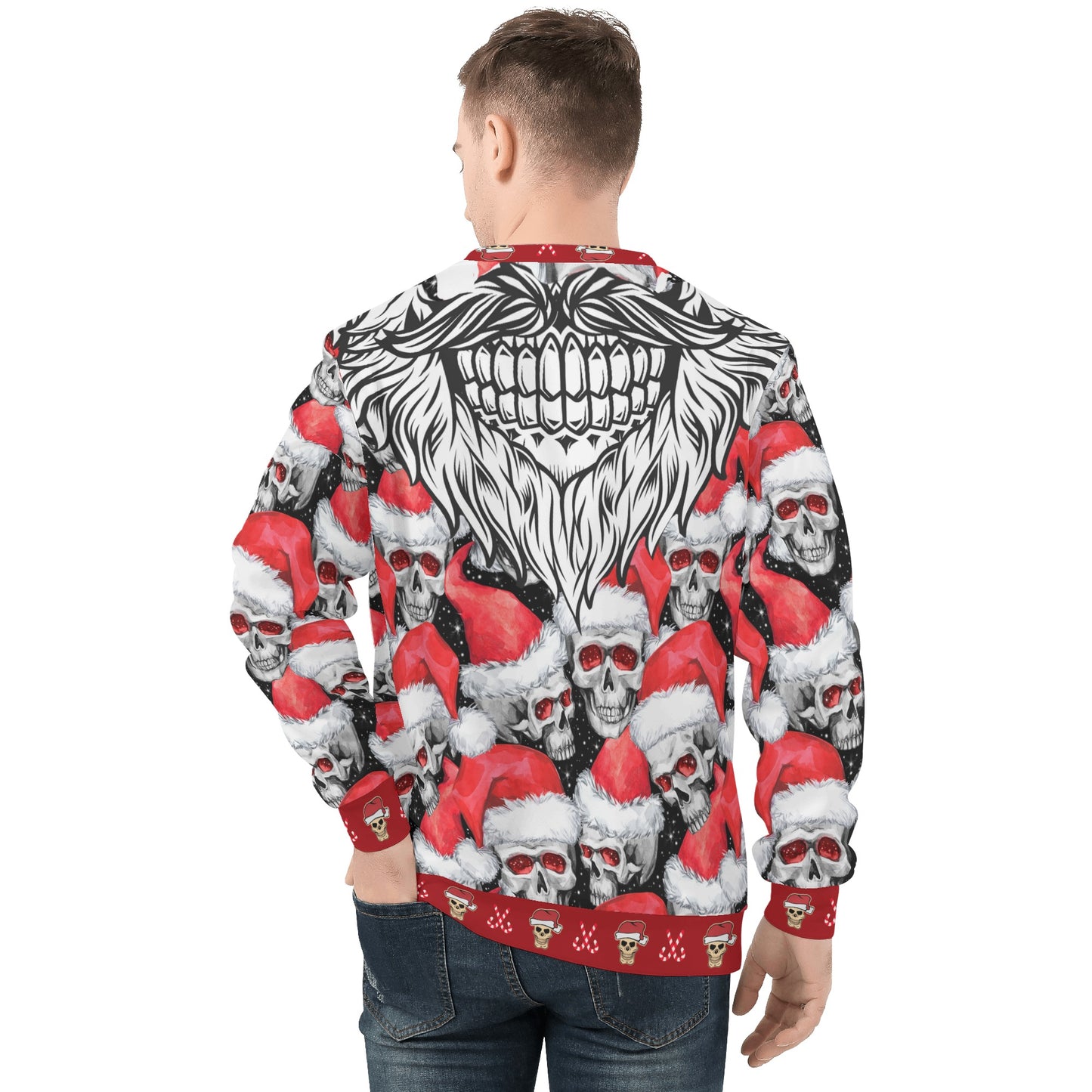 Mens All Over Print Sweater