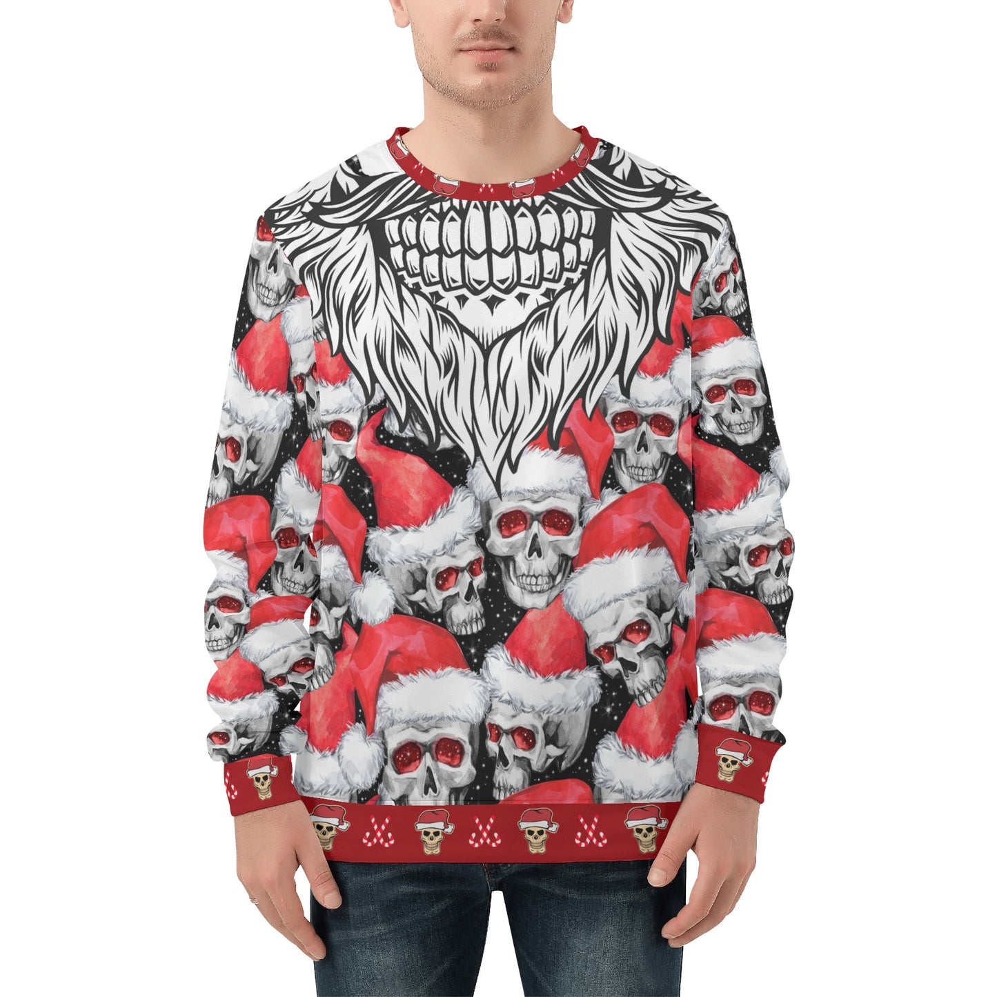 Mens All Over Print Sweater