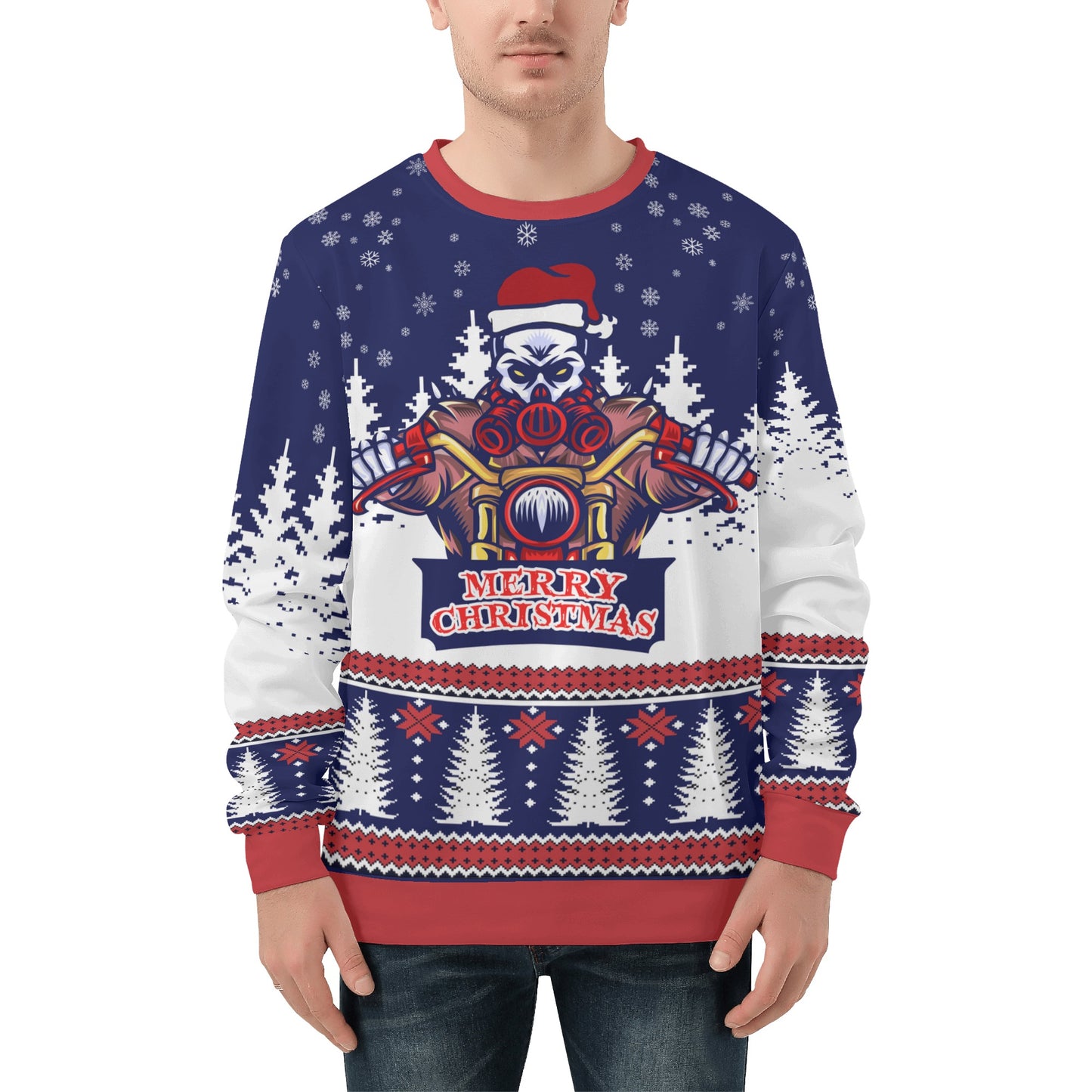 Mens All Over Print Sweater