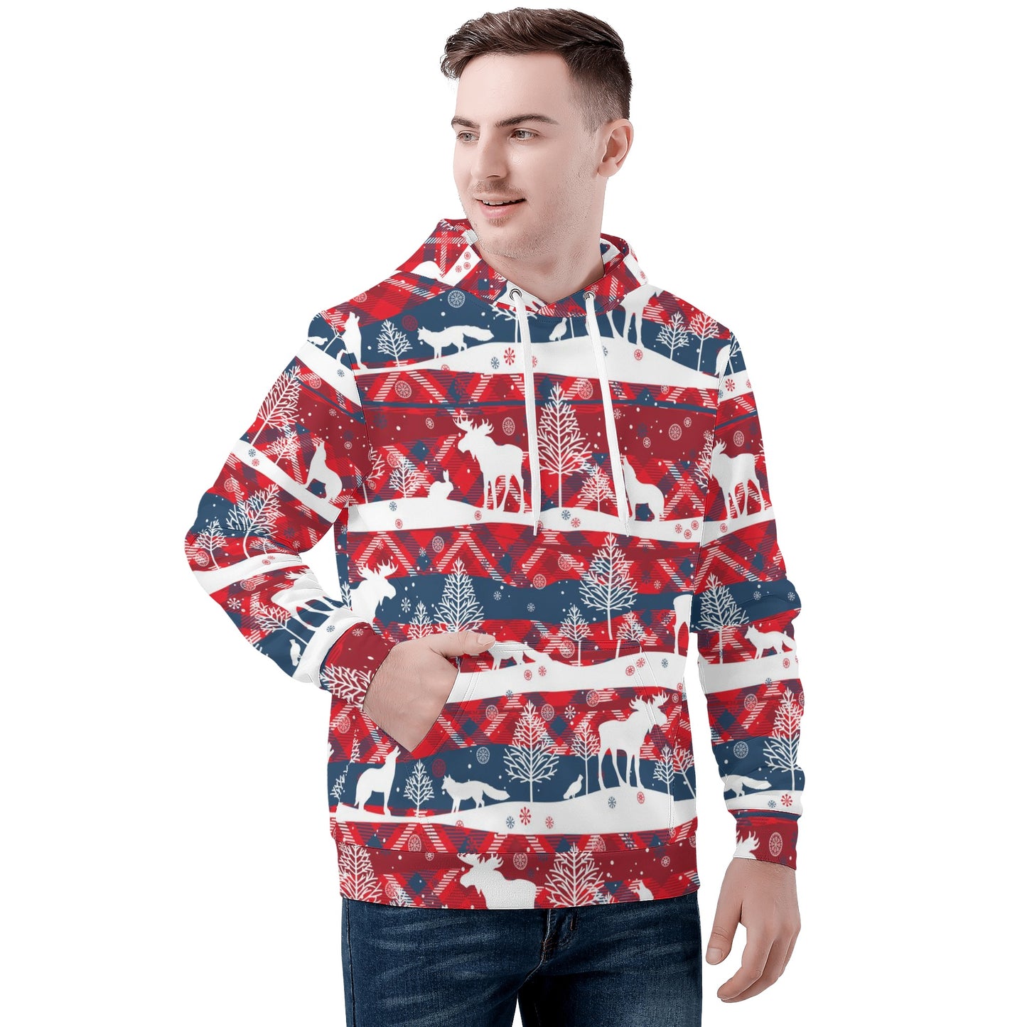 Mens All Over Print Hoodie