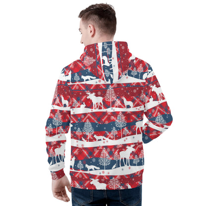 Mens All Over Print Hoodie