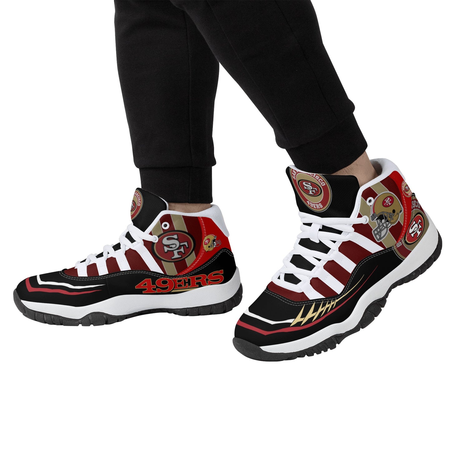 Mens High Top Retro Basketball Sneakers