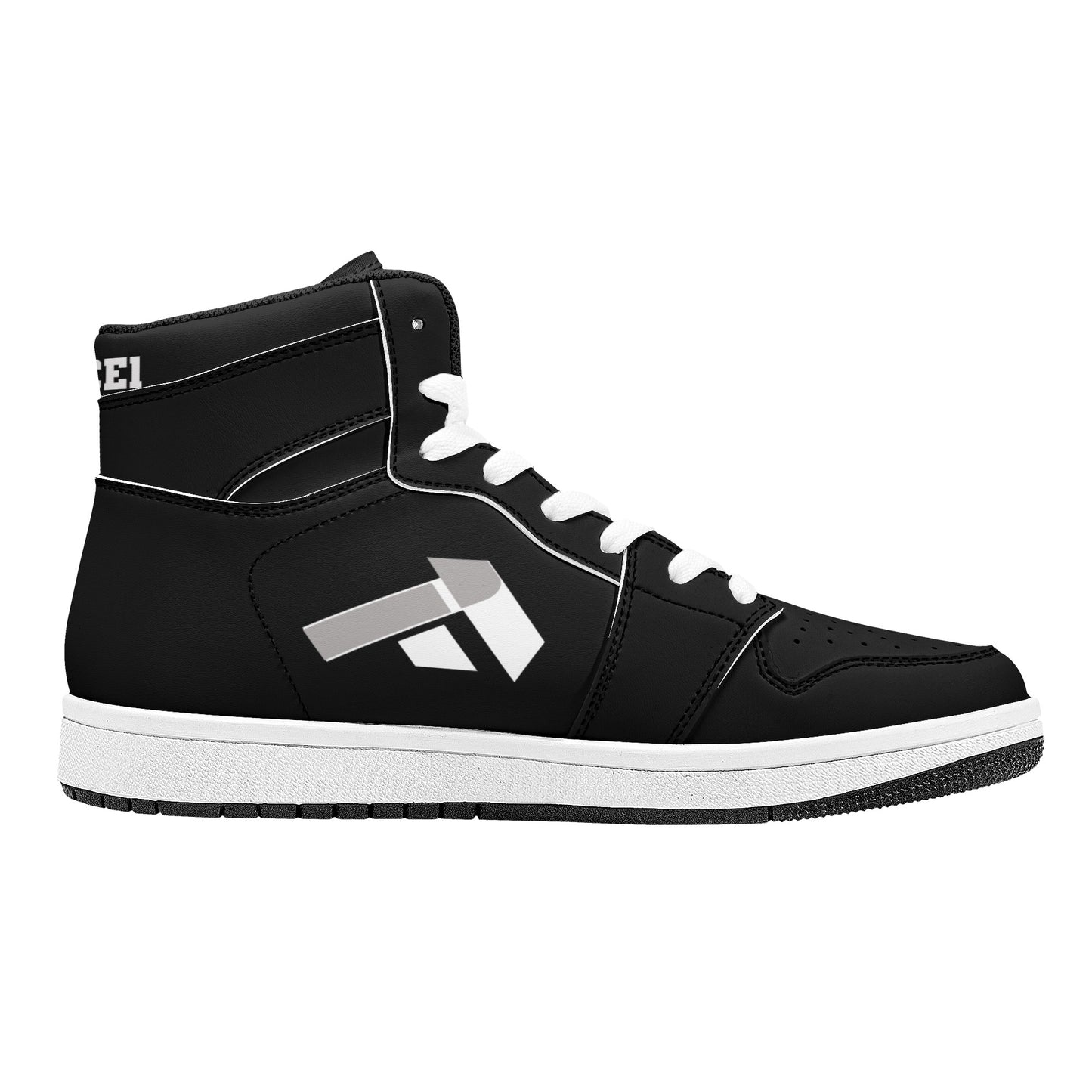 Mens High Top Leather Sneakers