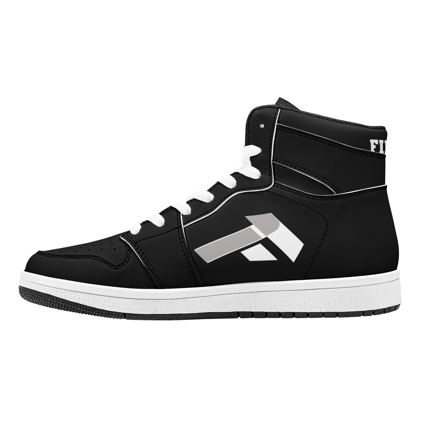 Mens High Top Leather Sneakers