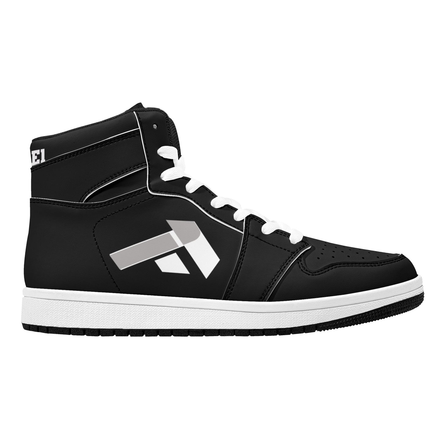 Mens High Top Leather Sneakers