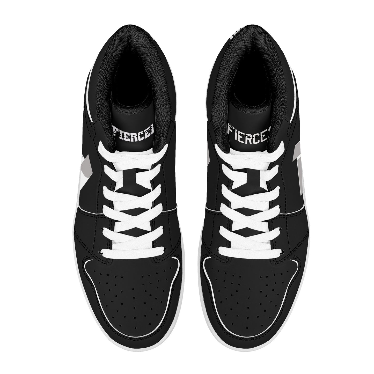 Mens High Top Leather Sneakers