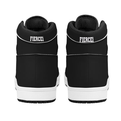 Mens High Top Leather Sneakers