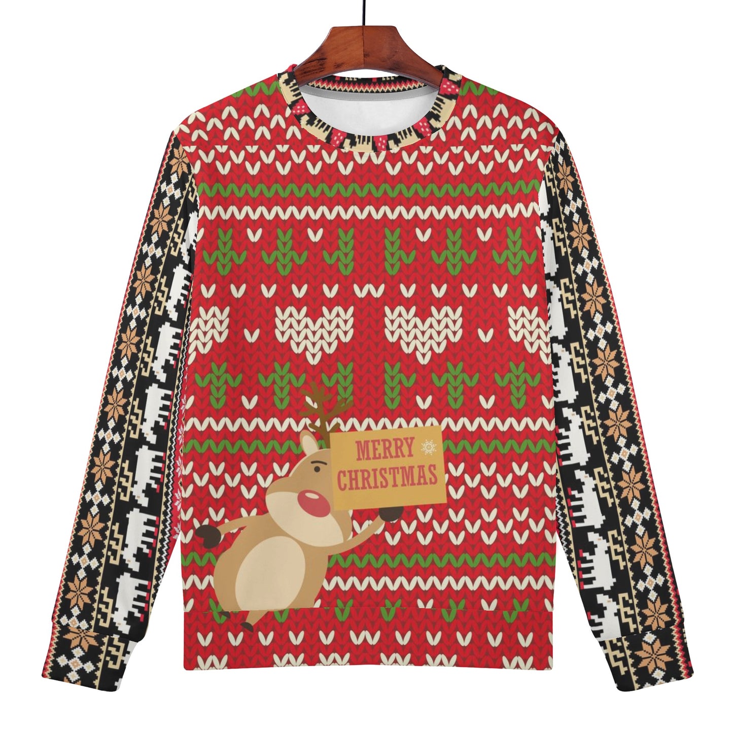 Womens All Over Print Ugly Sweater St.Castle