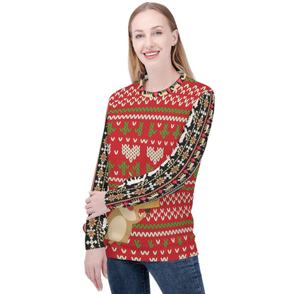 Womens All Over Print Ugly Sweater St.Castle