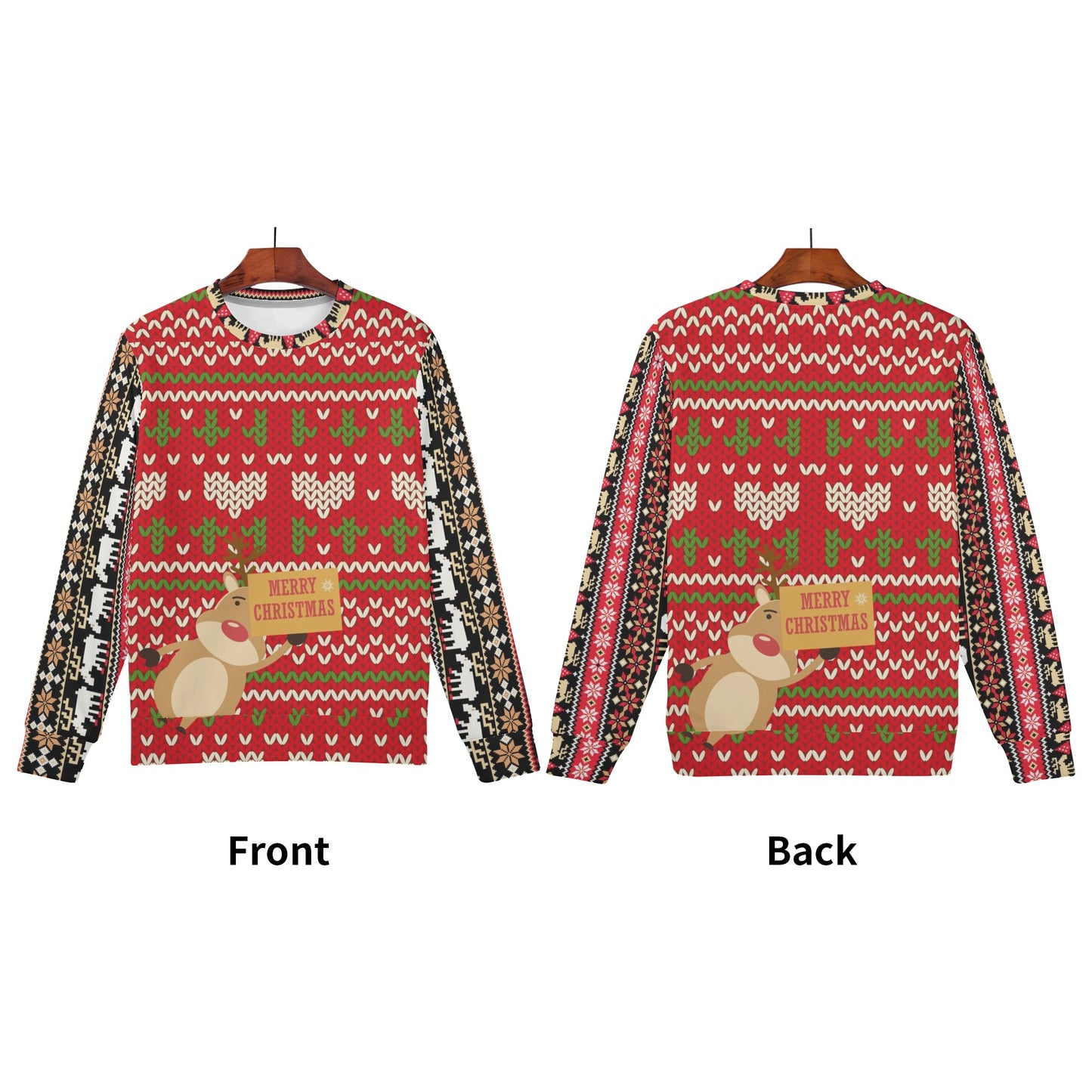 Womens All Over Print Ugly Sweater St.Castle