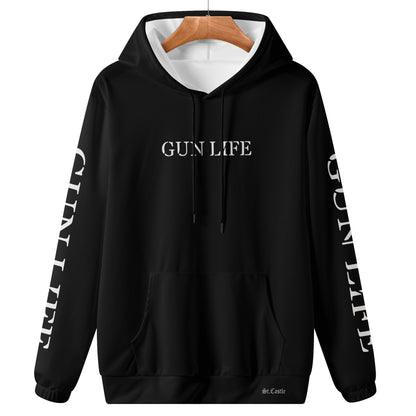 Mens Lightweight  GUN LIFE Hoodie Sweatshirt