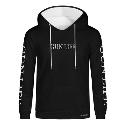 Mens Lightweight  GUN LIFE Hoodie Sweatshirt