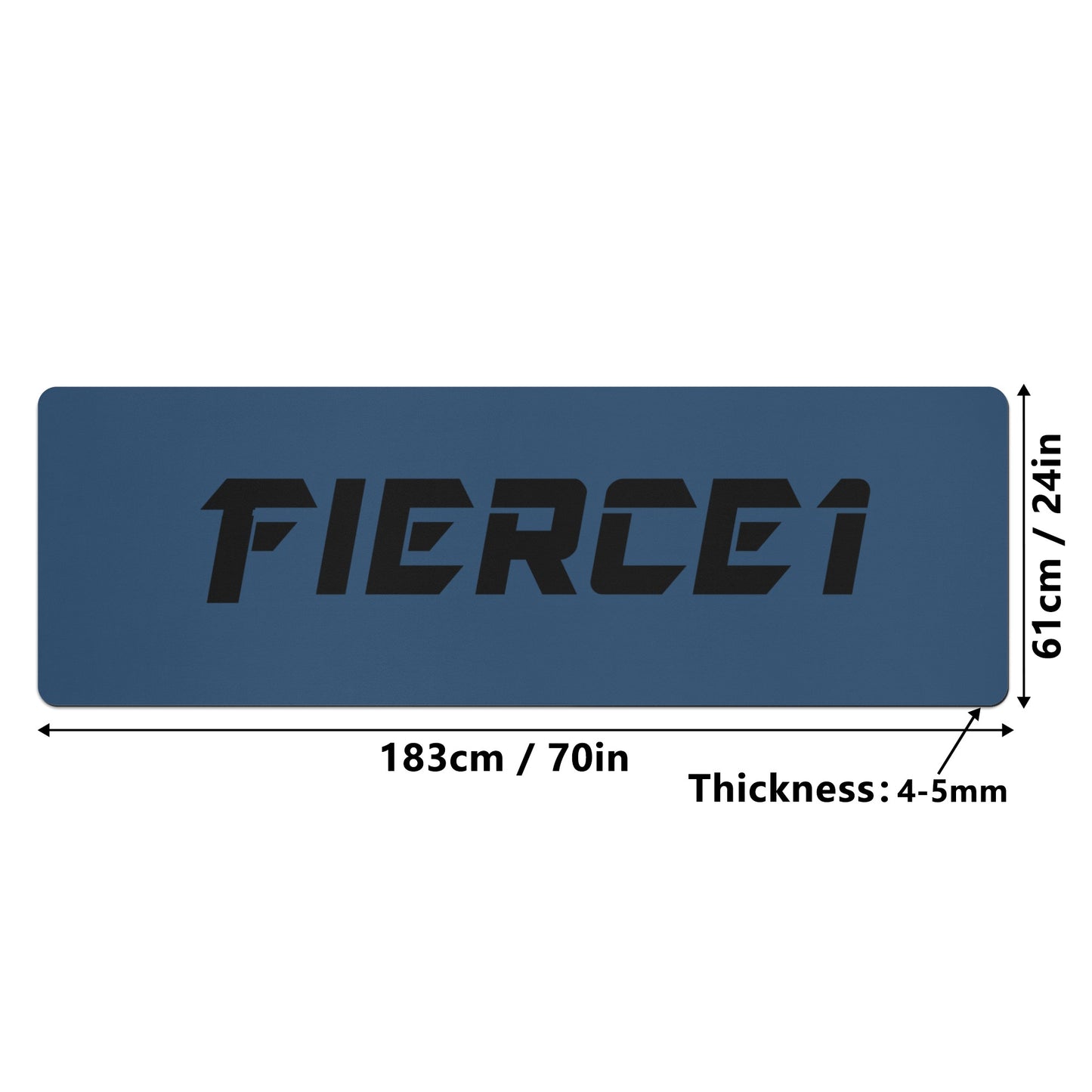 4mm Rubber Yoga Mat Fierce1