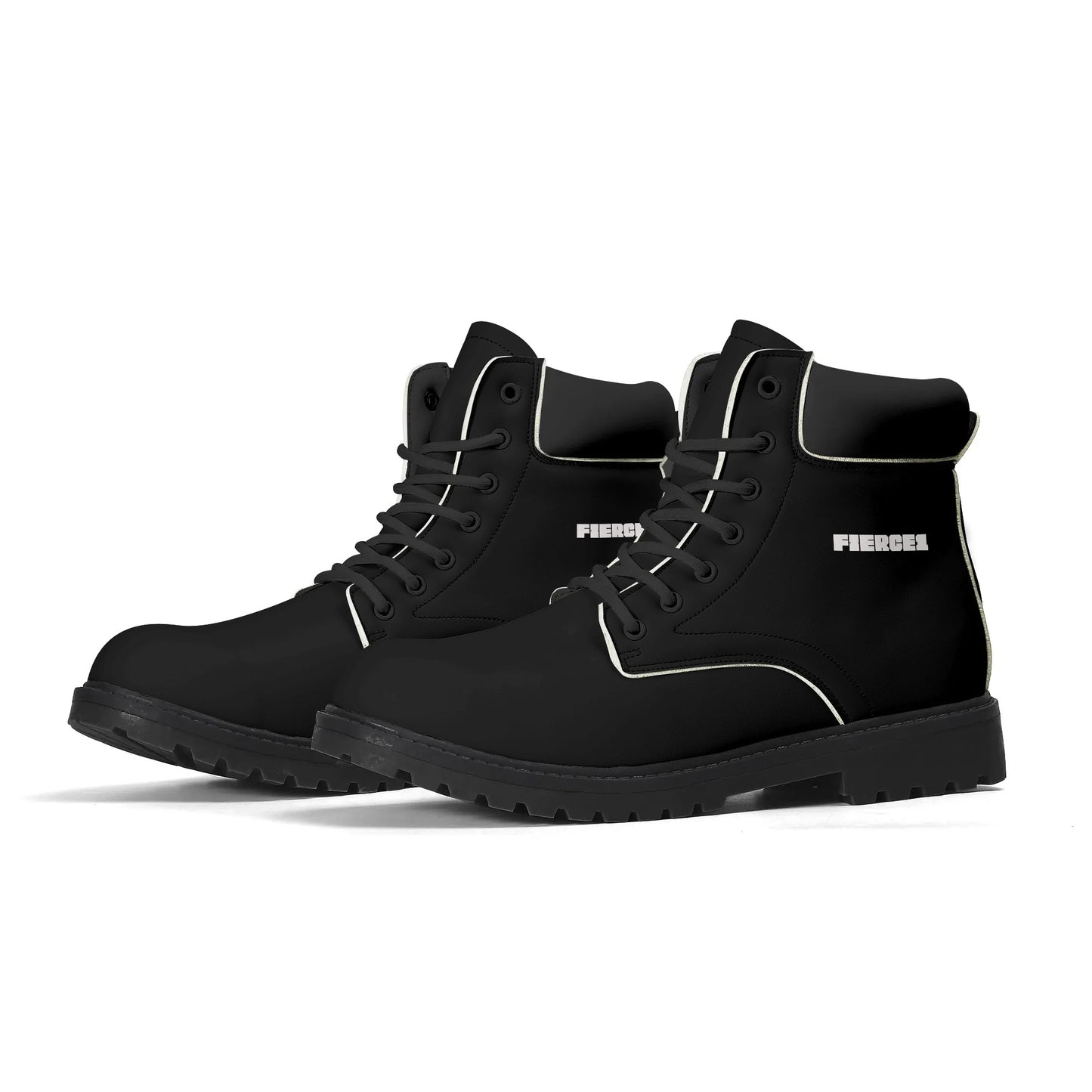 Mens Upgraded Black Outsole Leather All Season Boots