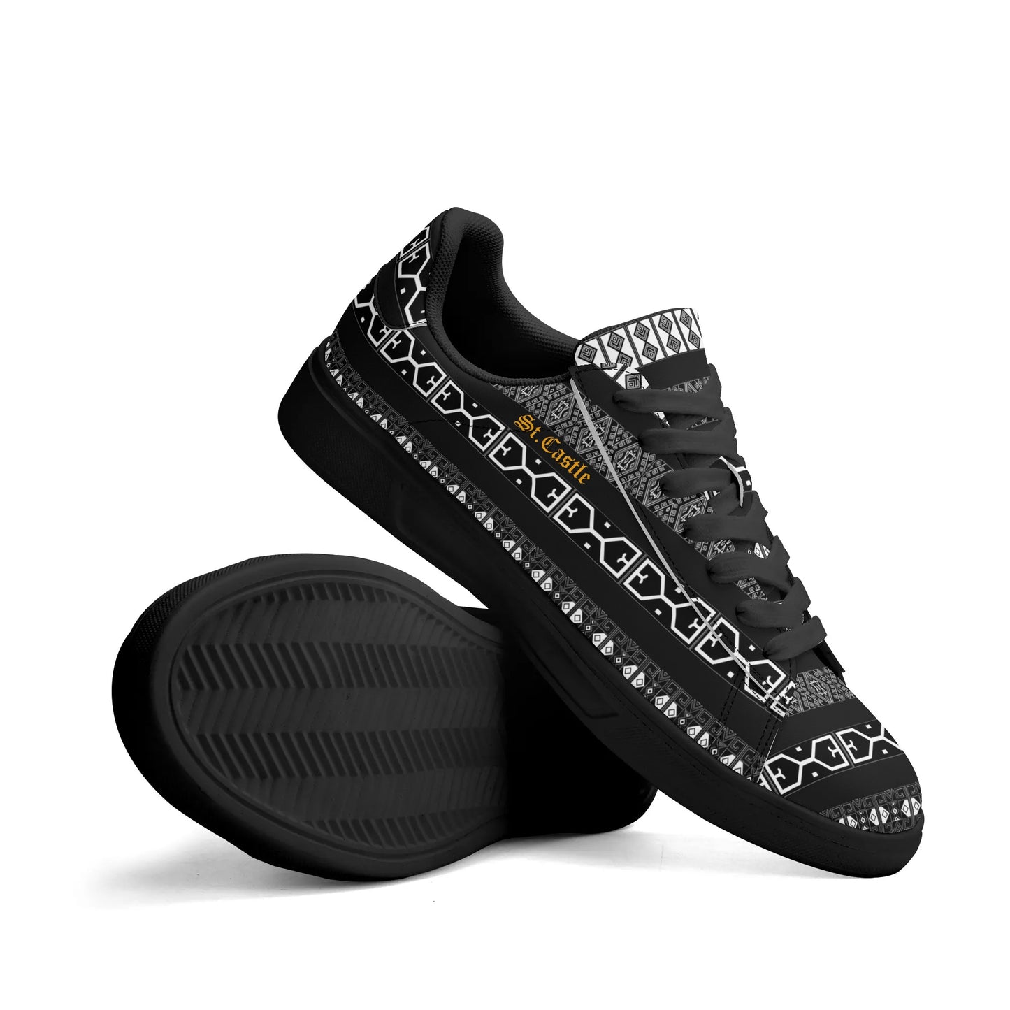 Adult Lightweight Brand Low Top Leather Skateboard Shoes WIth Personalized Logo /Name