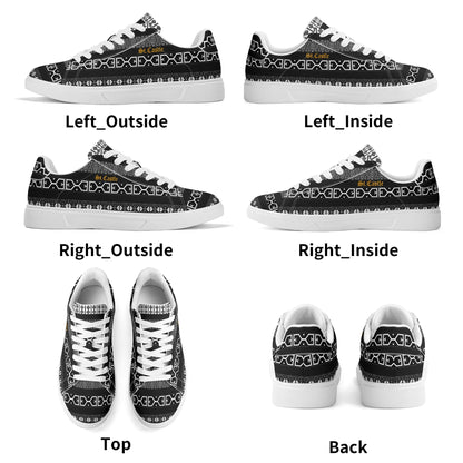 Adult Lightweight Brand Low Top Leather Skateboard Shoes WIth Personalized Logo /Name