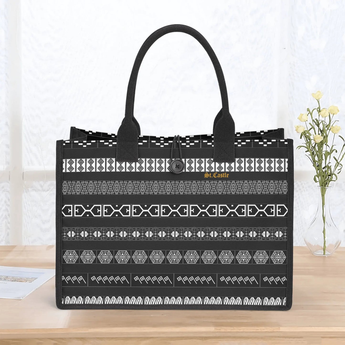 Premium All-Over Print Canvas Tote Bag（3 layers）