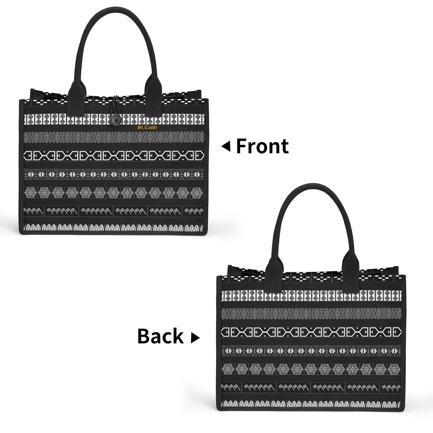 Premium All-Over Print Canvas Tote Bag（3 layers）