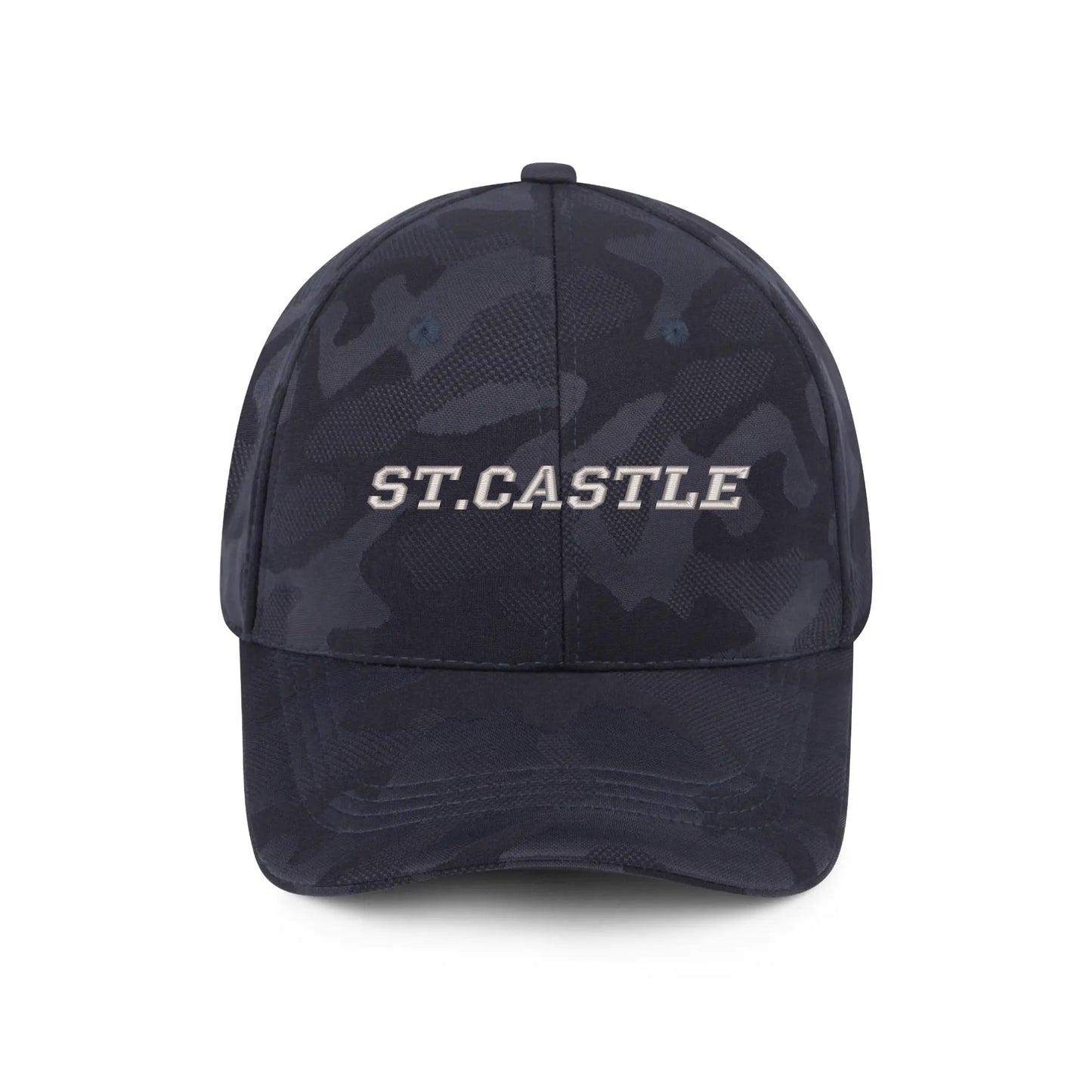 Embroidered Name/Texts Sports Camo Peaked Caps