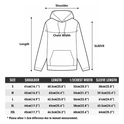 Womens Lightweight All Over Printing Hoodie Sweatshirt