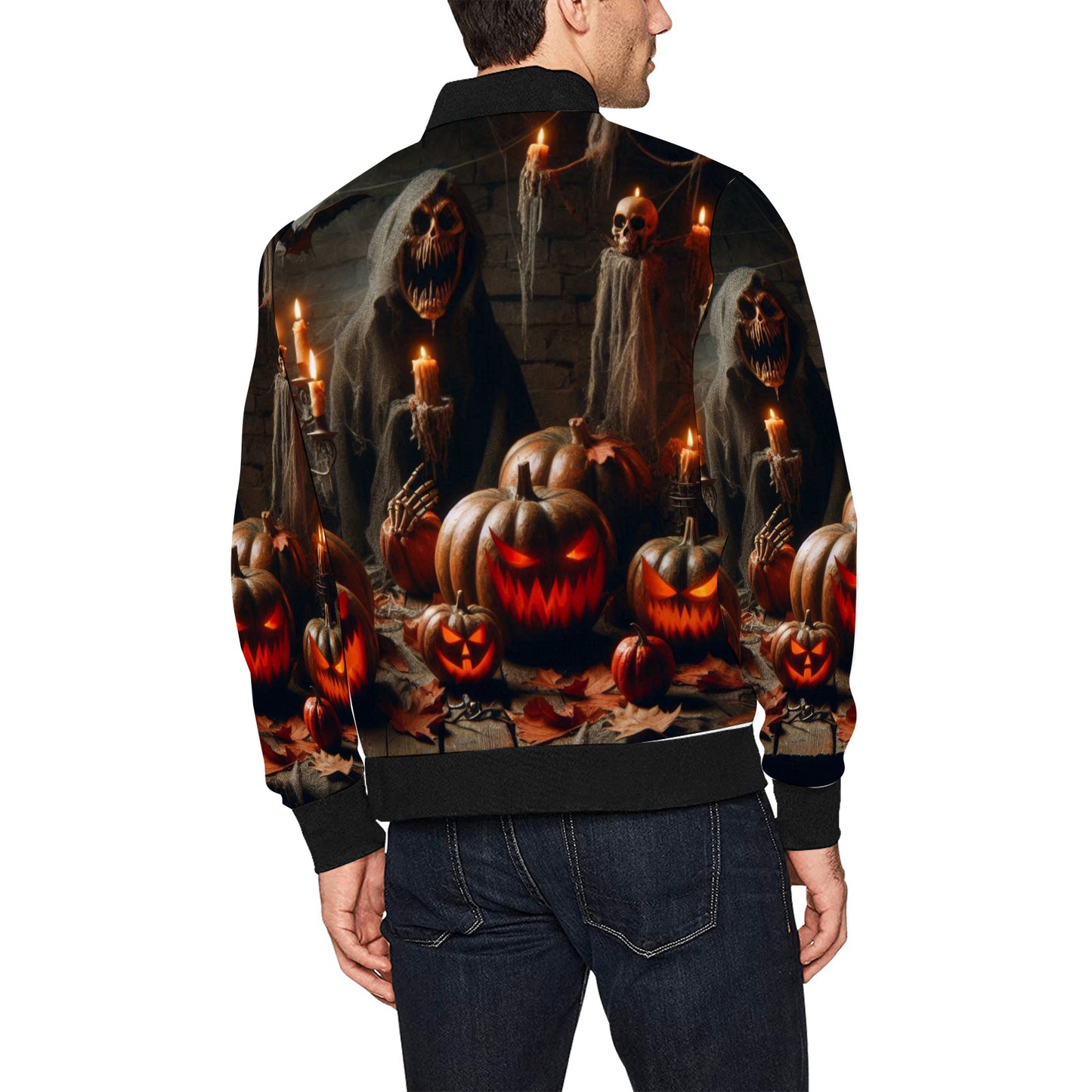 Men's All Over Print Bomber Jacket (Model H31)