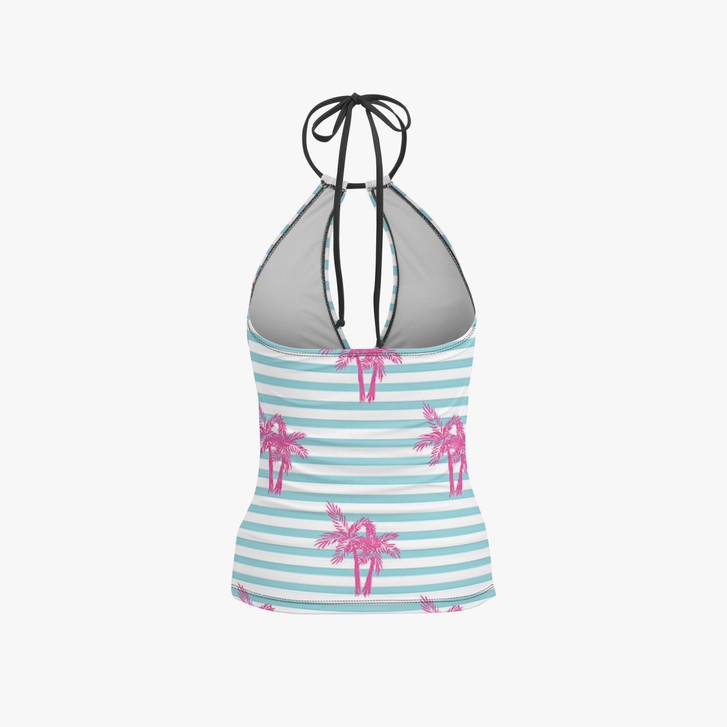 1033. Halter Top Two-Piece Tankini Swimsuit