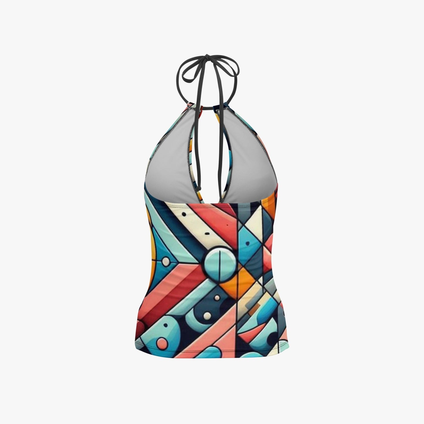 1033. Halter Top Two-Piece Tankini Swimsuit  St.castle