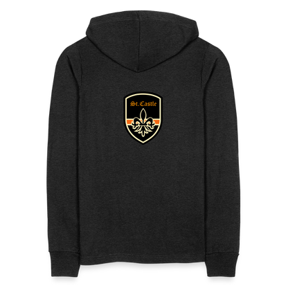 St Castle Unisex Long Sleeve Hoodie Shirt - heather black