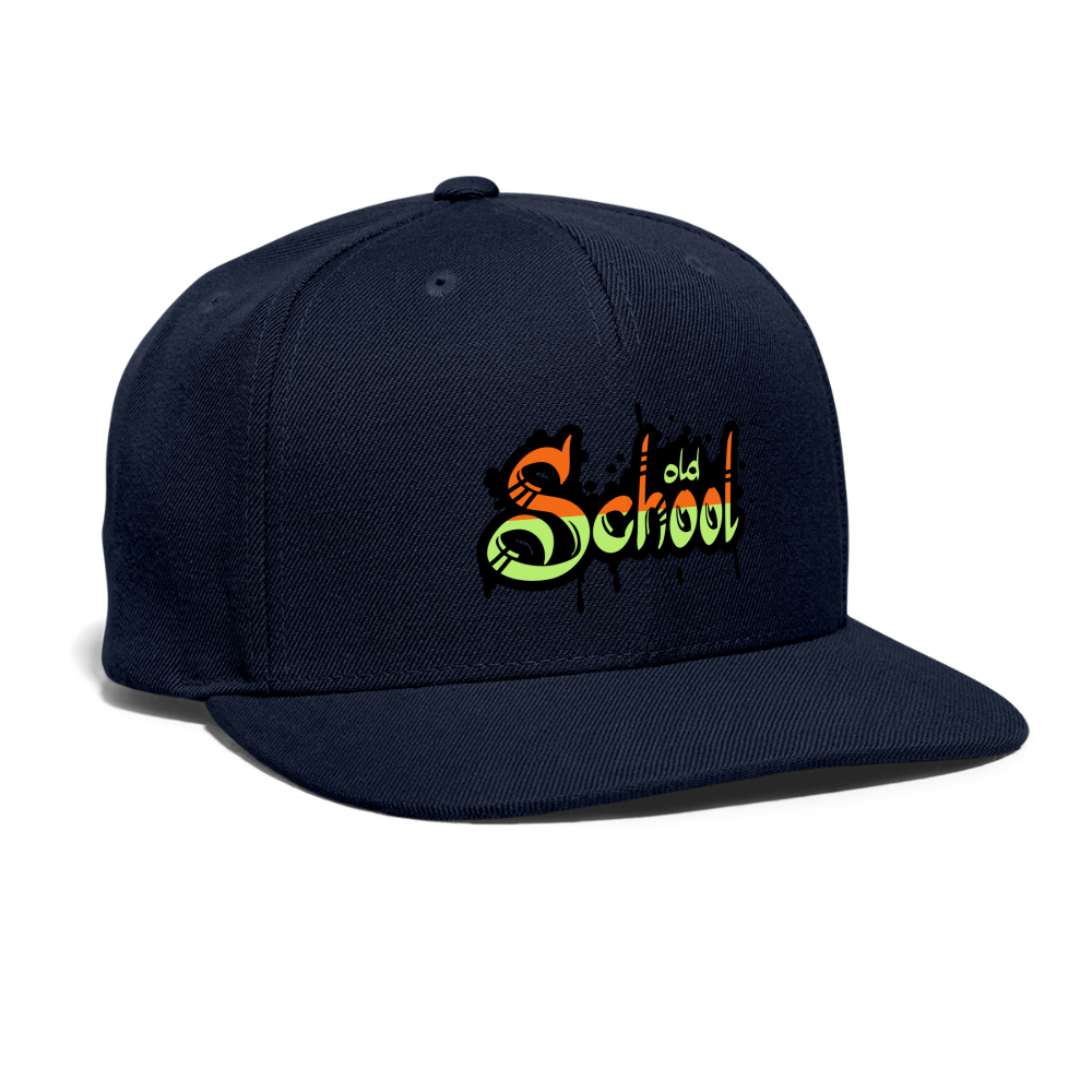 Snapback Baseball Cap - navy