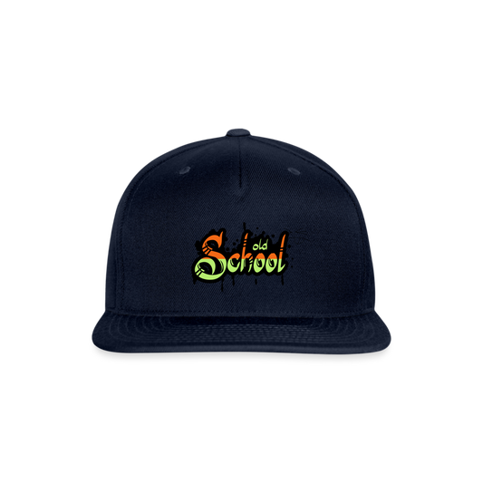 Snapback Baseball Cap - navy