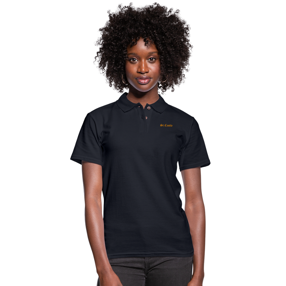 Women's Pique Polo Shirt St.Castle - midnight navy