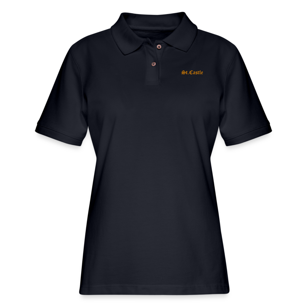 Women's Pique Polo Shirt St.Castle - midnight navy