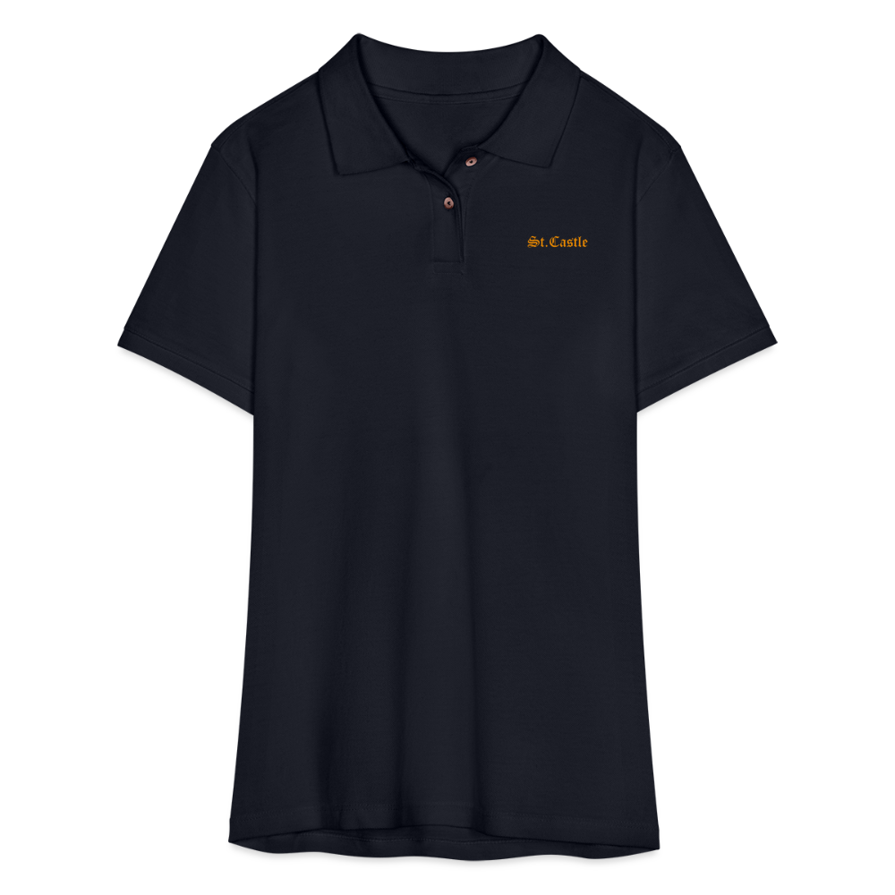 Women's Pique Polo Shirt St.Castle - midnight navy