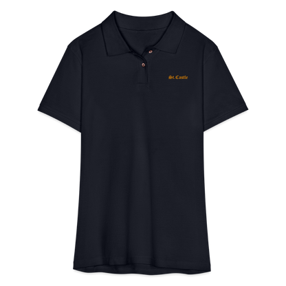 Women's Pique Polo Shirt St.Castle - midnight navy