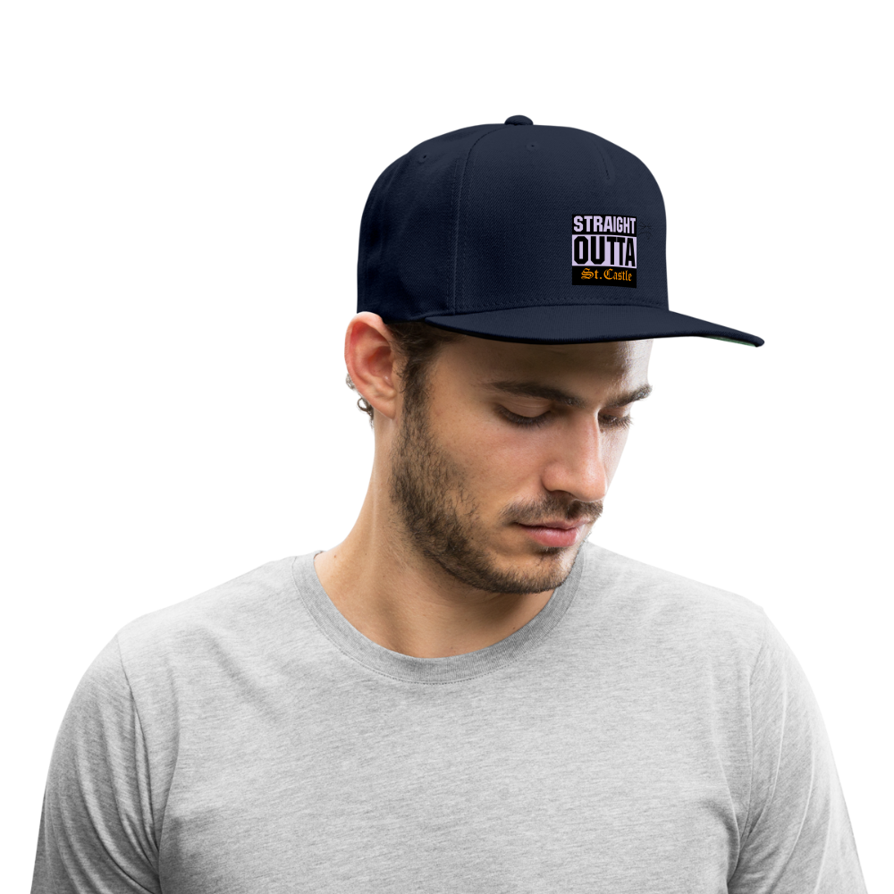 Snapback Baseball Cap - navy