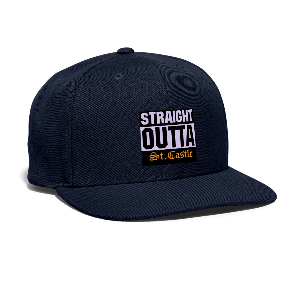 Snapback Baseball Cap - navy