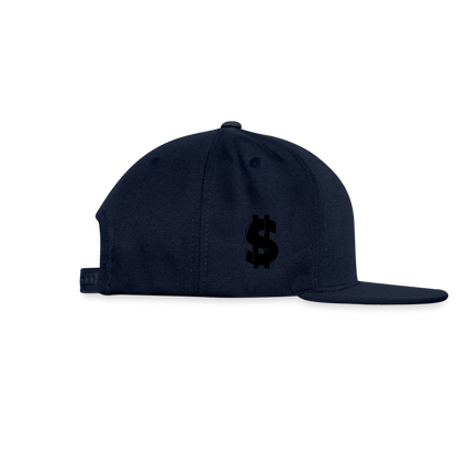 Snapback Baseball Cap - navy