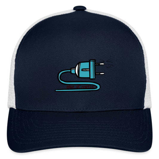 Flexfit Fitted Baseball Cap - navy/white