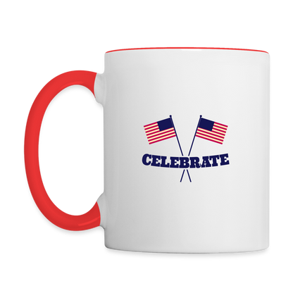 Contrast Coffee Mug - white/red