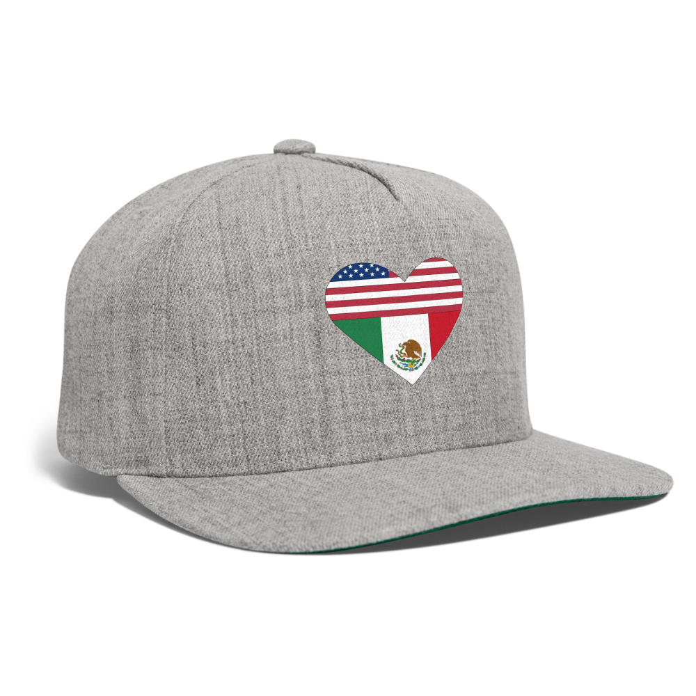 Snapback Baseball Cap - heather gray