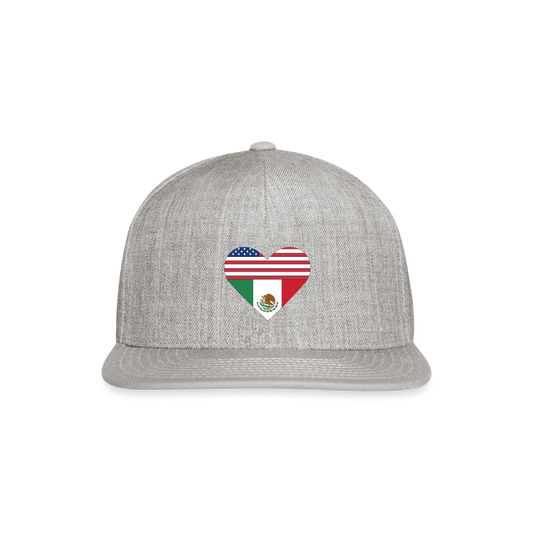 Snapback Baseball Cap - heather gray