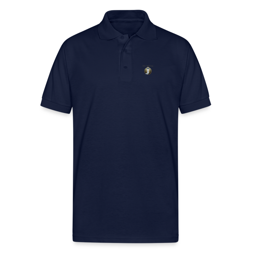 Gildan Unisex 50/50 Jersey Polo - navy